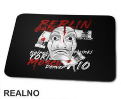 Team And Money - Mask - La Casa de Papel - Money Heist - Podloga za miš