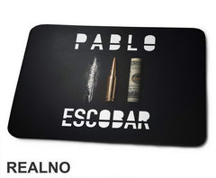 Pablo Escobar Cocaine Bullet Money - Narcos - Podloga za miš