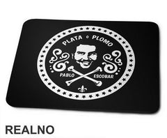 Plata O Plamo Pablo Escobar In A Circle - Narcos - Podloga za miš