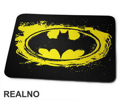 Mottled Yellow Logo - Batman - Podloga za miš
