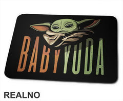 Baby Yoda Tall Text - Yoda - Mandalorian - Star Wars - Podloga za miš