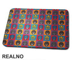 Autobot And Decepticon Heads Squares - Transformers - Podloga za miš