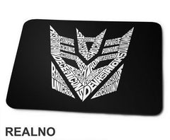 Decepticon Logo Text - Transformers - Podloga za miš