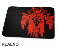War Banner of the Horde - Black And Red - World Of Warcraft - WOW - Podloga za miš