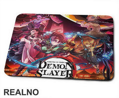 Ready For The Fight - Logo - Demon Slayer - Podloga za miš