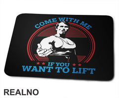 Come With Me If You Want To Lift - Blue And Red - Trening - Podloga za miš