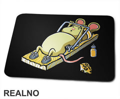 Mouse Working Out The Mouse Trap - Humor - Podloga za miš