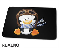 Penguin Wearing A Flight Cap - Životinje - Podloga za miš