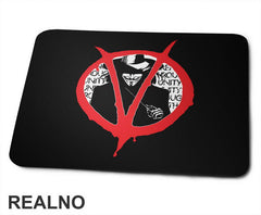 Behind The Red Symbol - V for Vendetta - Filmovi - Podloga za miš