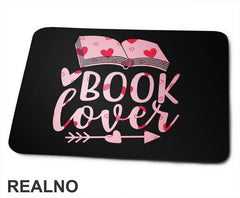 Book Lover - Pink Hearts - Books - Čitanje - Knjige - Podloga za miš