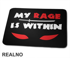 My Rage Is Within - Samurai - Podloga za miš
