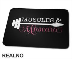 Muscles And Mascara - White And Pink - Trening - Podloga za miš