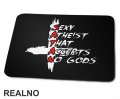 Satan - Sexy Atheist That Accepts No Gods - Podloga za miš