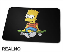 Bart Sedi Na Skejtu - The Simpsons - Simpsonovi - Podloga za miš