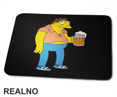 Barney With Beer - Barni sa Pivom - The Simpsons - Simpsonovi - Podloga za miš