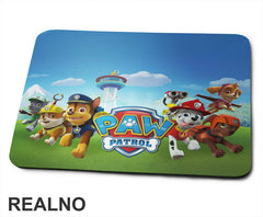 Grupa i Logo - Patrolne Šape - Podloga za miš