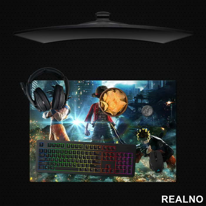 Goku, Luffy And Naruto - Podmetač za sto