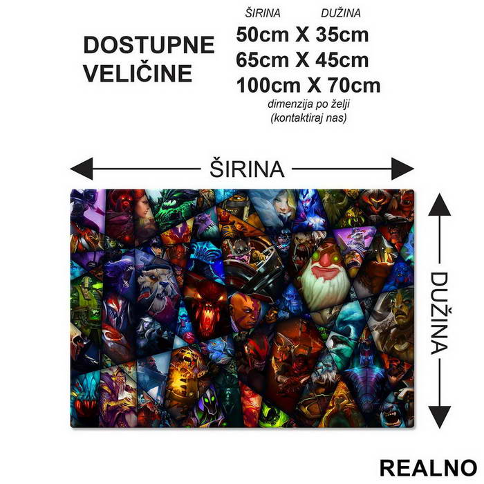 Characters - Dota - Podmetač za sto