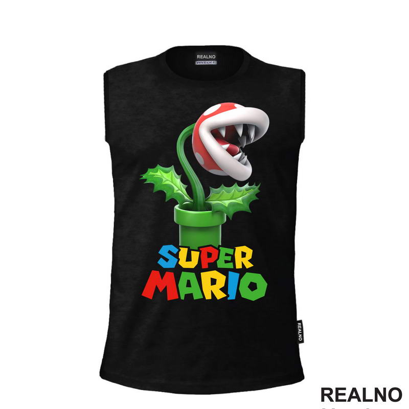 Biljka pirana - Super Mario - Majica