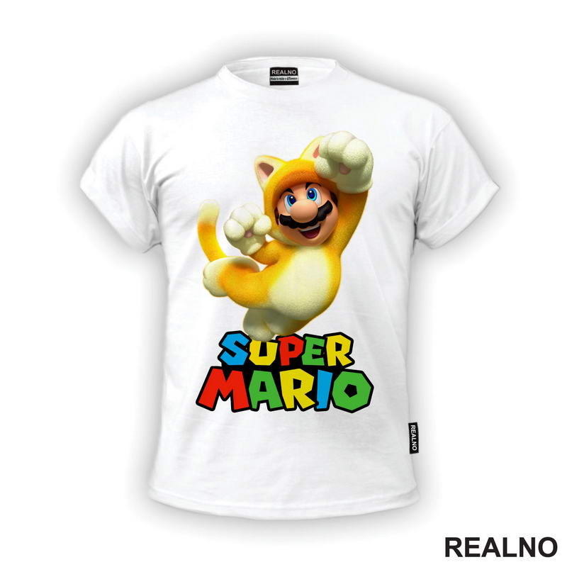 Mačka - Mario Cat - Super Mario - Majica