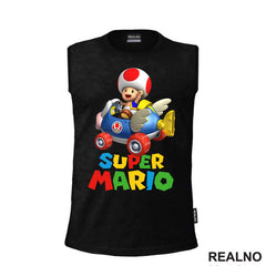 Pečurkica vozi karting - Toad - Super Mario - Majica
