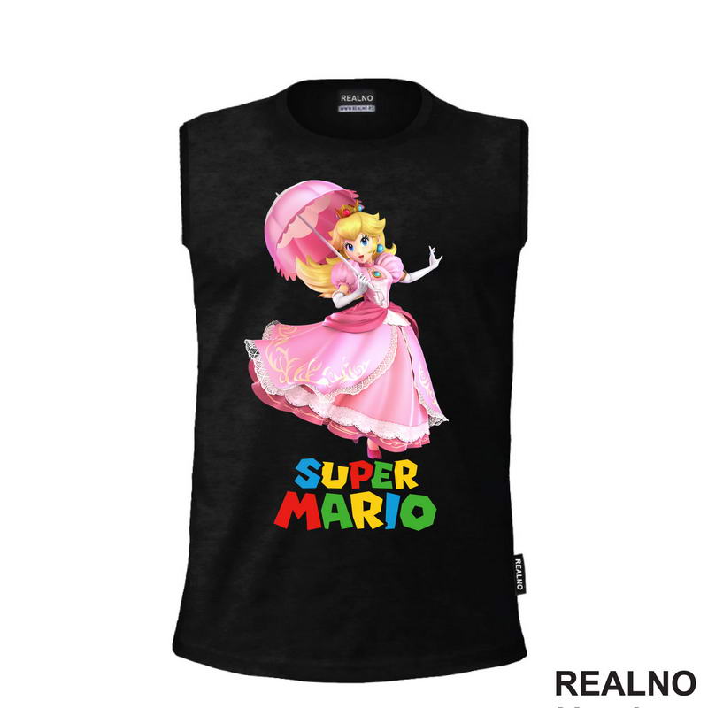 Princeza Breskvica - Princess Peach - Rozi Kišobran - Super Mario - Majica