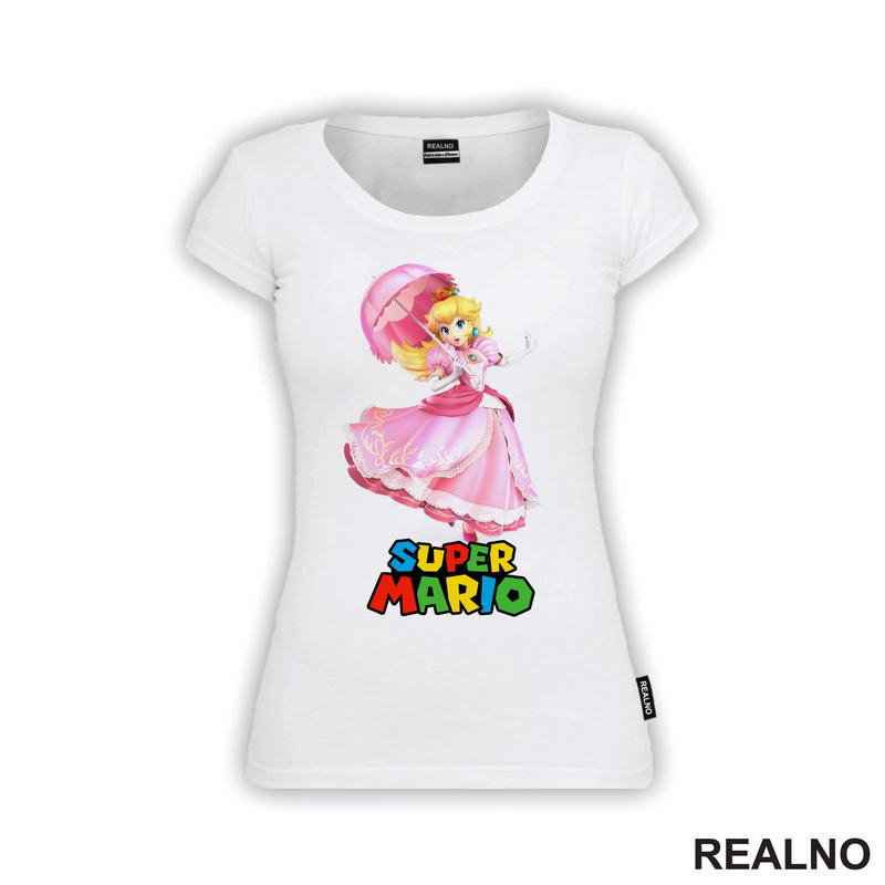 Princeza Breskvica - Princess Peach - Rozi Kišobran - Super Mario - Majica