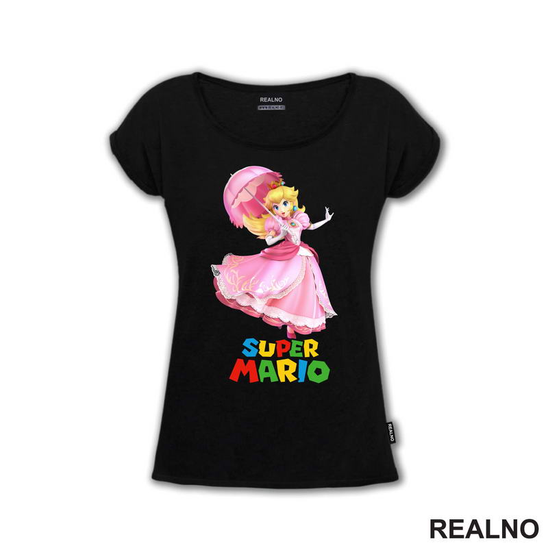 Princeza Breskvica - Princess Peach - Rozi Kišobran - Super Mario - Majica