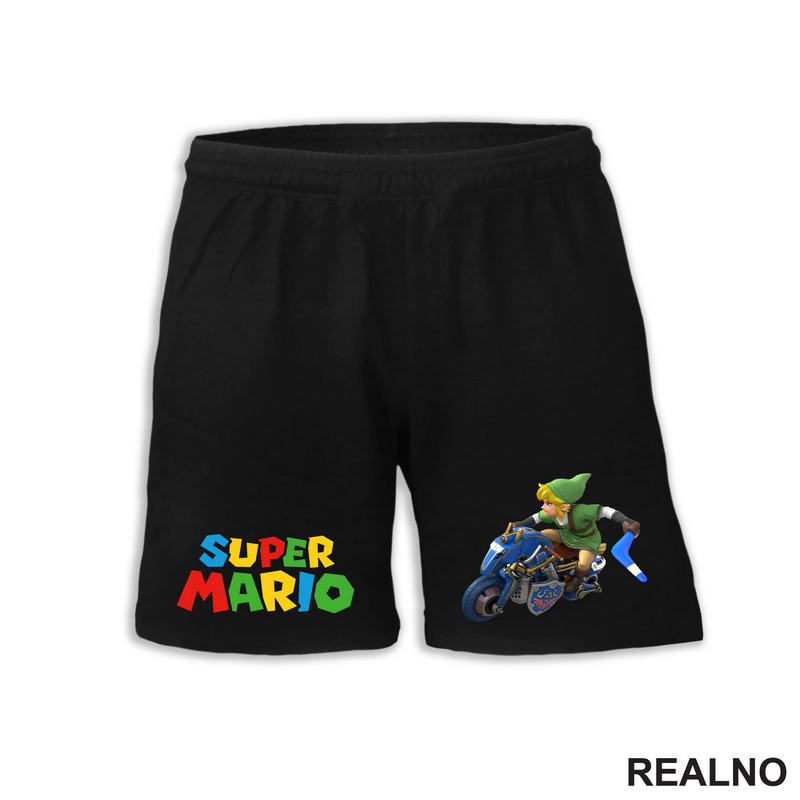 Link vozi karting - Zelda - Super Mario - Majica