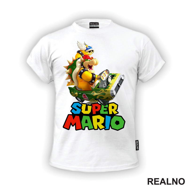 Bauzer vozi karting - Super Mario - Majica