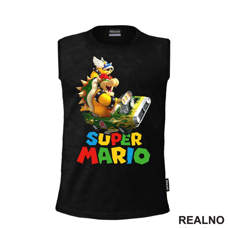 Bauzer vozi karting - Super Mario - Majica