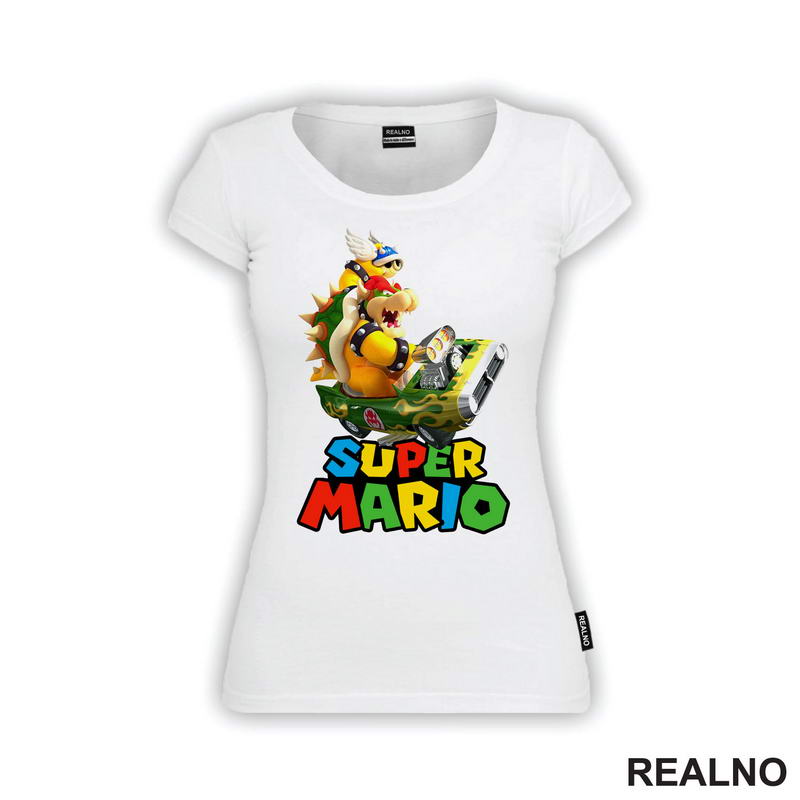 Bauzer vozi karting - Super Mario - Majica