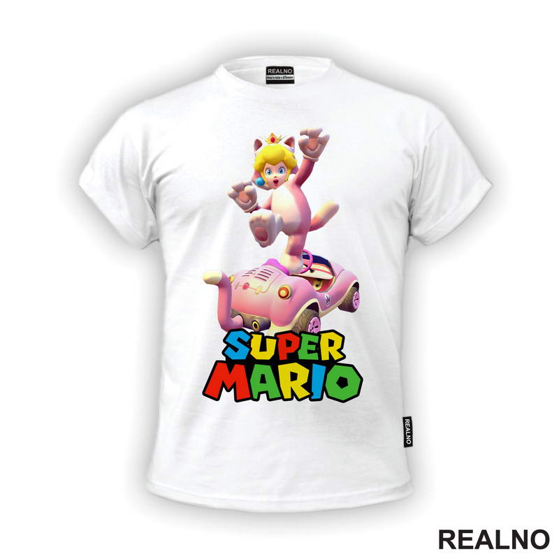 Princeza Breskvica - Mačka - Cat Peach - Super Mario - Majica