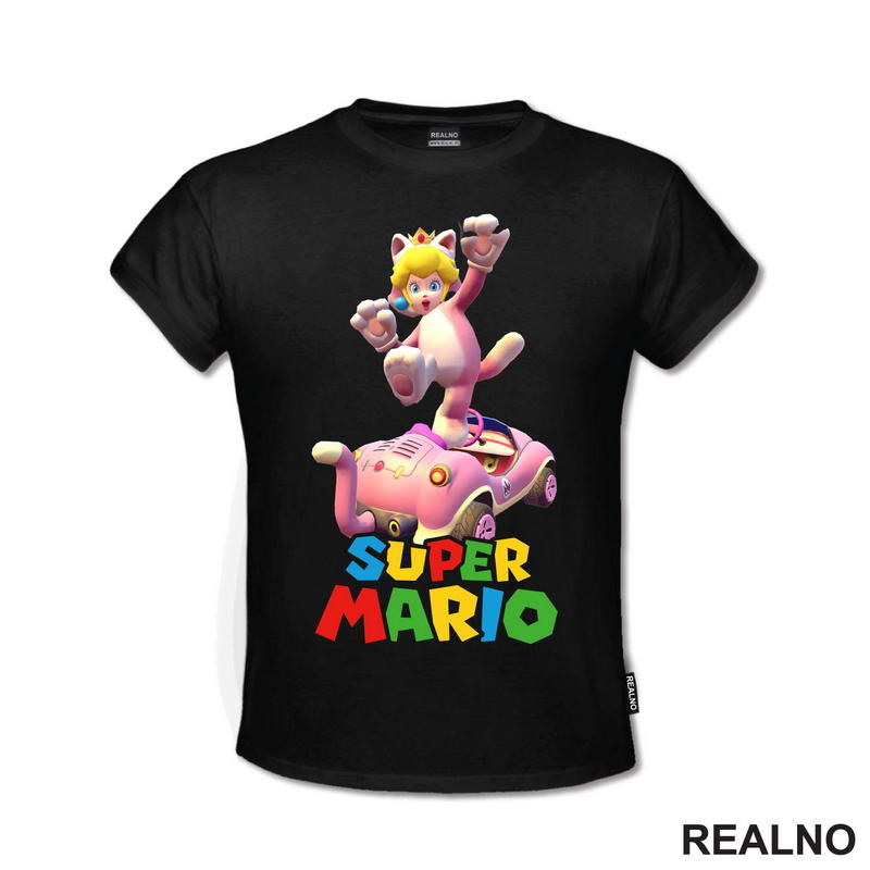 Princeza Breskvica - Mačka - Cat Peach - Super Mario - Majica