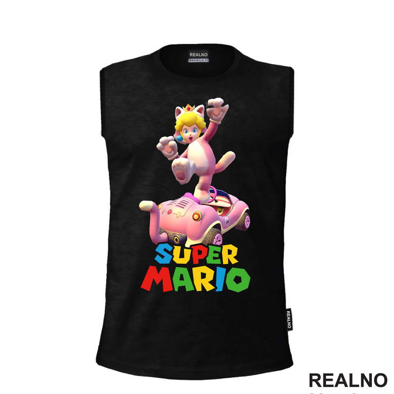Princeza Breskvica - Mačka - Cat Peach - Super Mario - Majica