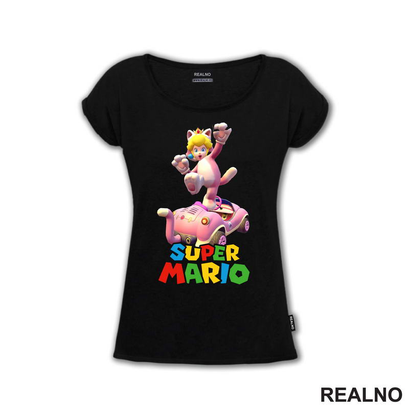 Princeza Breskvica - Mačka - Cat Peach - Super Mario - Majica