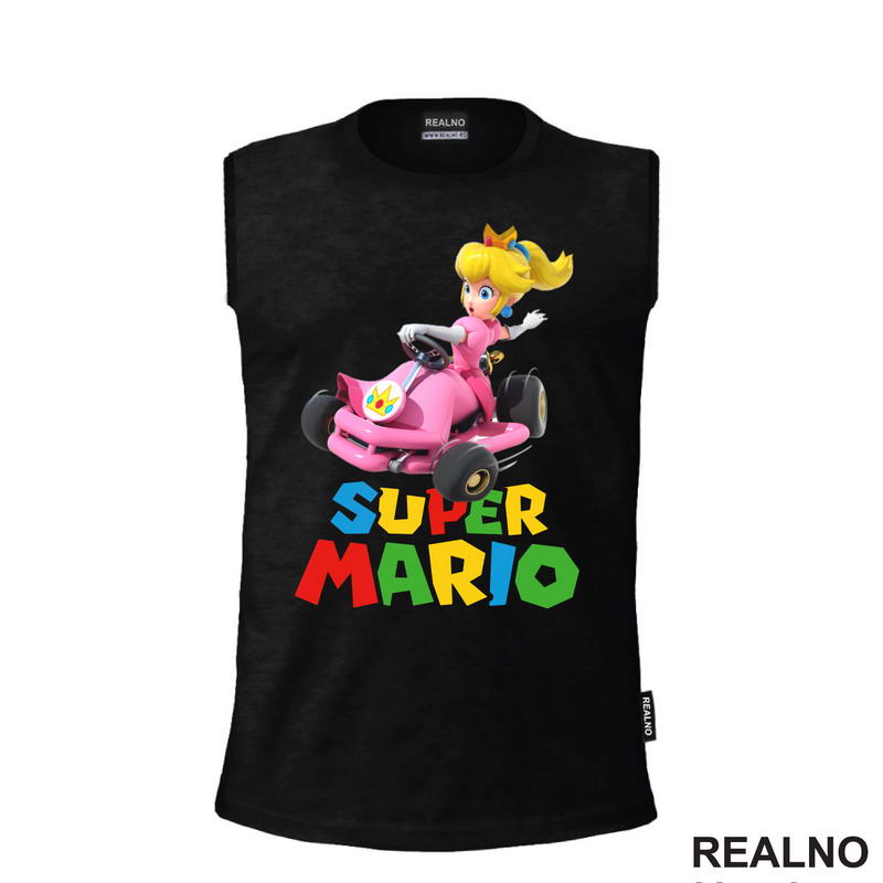 Princeza Breskvica - Princess Peach - Vozi karting - Super Mario - Majica