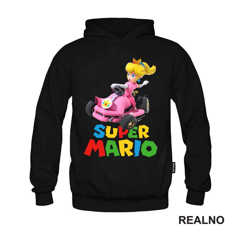 Princeza Breskvica - Princess Peach - Vozi karting - Super Mario - Majica