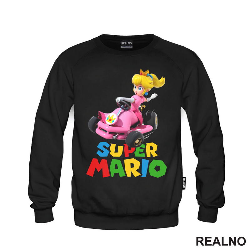 Princeza Breskvica - Princess Peach - Vozi karting - Super Mario - Majica