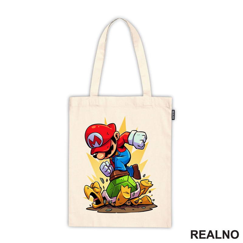 Mario gazi Kornjaču - Super Mario - Majica