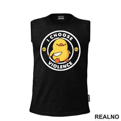 I Choose Violence - Duck - Patka sa nožem - Humor - Majica