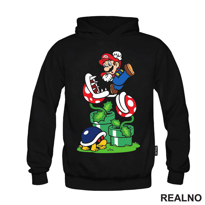 Izbegavanje zamki - Biljka Mesožderka - Super Mario - Majica