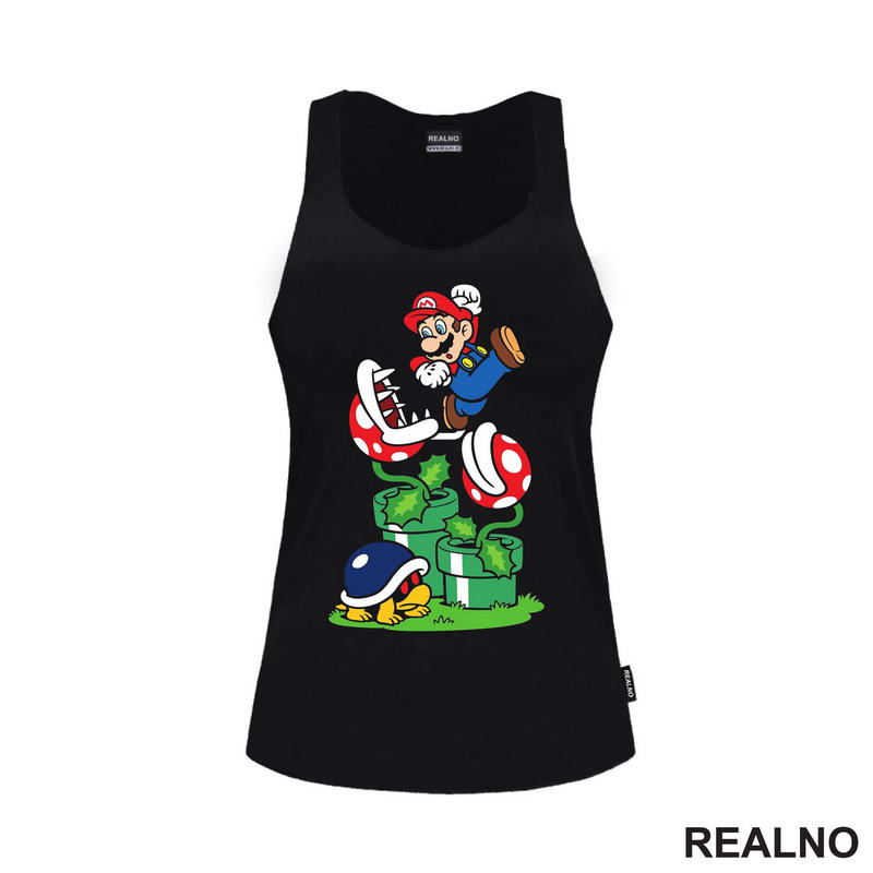 Izbegavanje zamki - Biljka Mesožderka - Super Mario - Majica