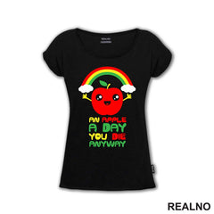 An Apple A day You Die Anyway - Colors - Humor - Majica