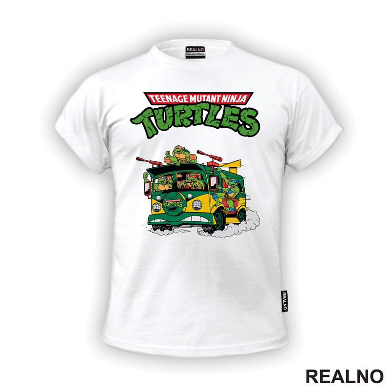 Logo And Turtle Van - Nindža Kornjače - Majica