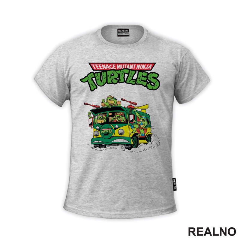 Logo And Turtle Van - Nindža Kornjače - Majica