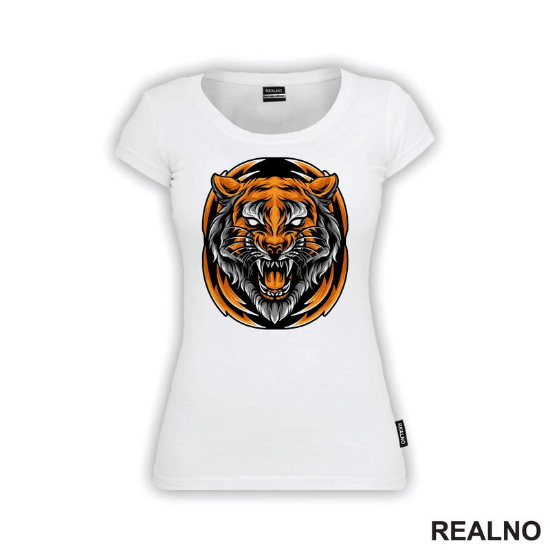Angry Tiger - Colors - Tigar - Životinje - Majica