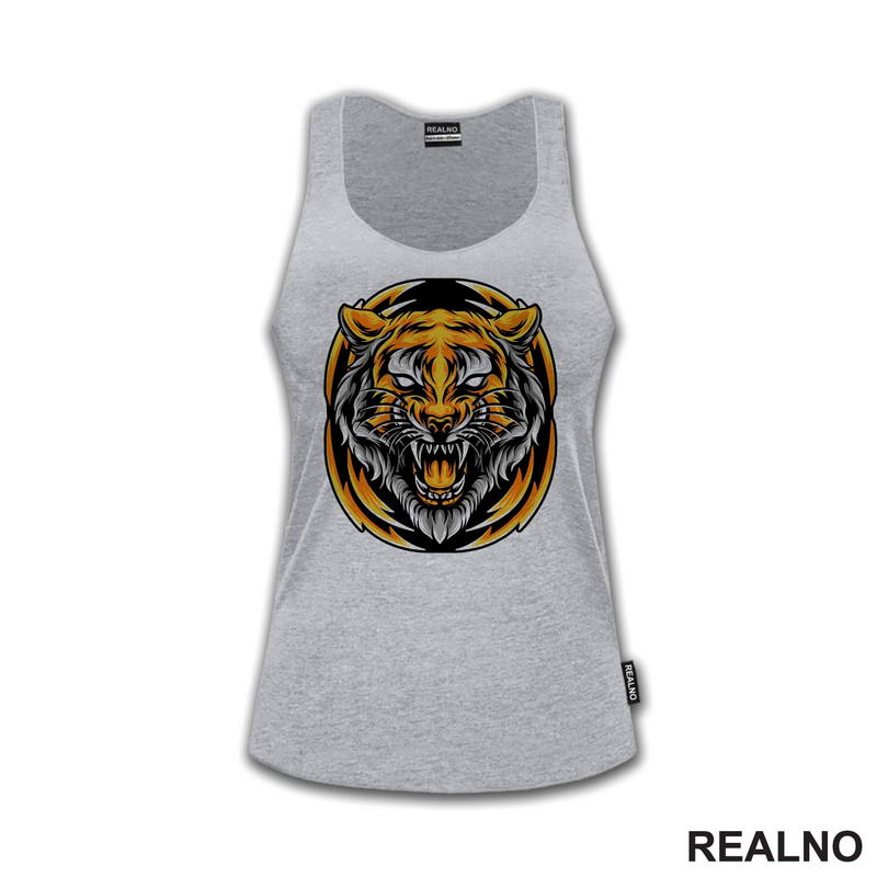 Angry Tiger - Colors - Tigar - Životinje - Majica