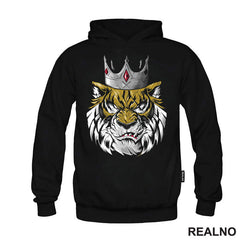 Head Tiger With Silver Crown - Tigar - Životinje - Majica