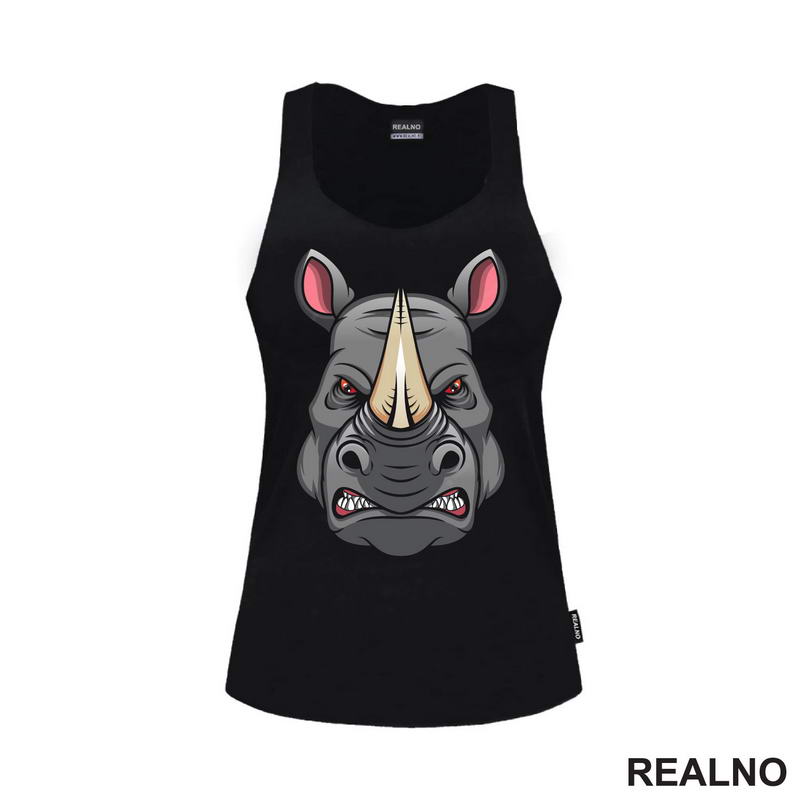Angry Head Rhinoceros - Nosorog - Životinje - Majica